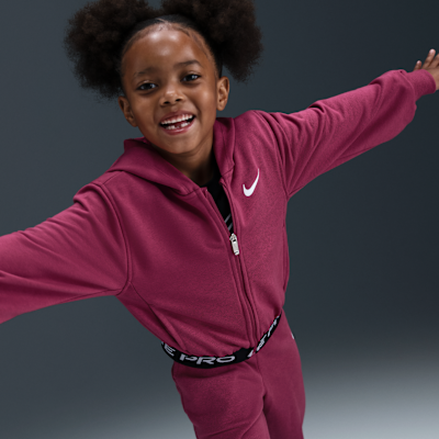 Nike Dri-FIT Essentials Sudadera con capucha y cremallera completa Pro - Niño/a pequeño/a