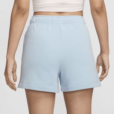 Shorts con gráfico de tiro medio para mujer Nike Sportswear Club Fleece