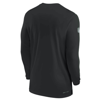 New York Jets Sideline Coach Men's Nike Dri-FIT NFL Long-Sleeve Top