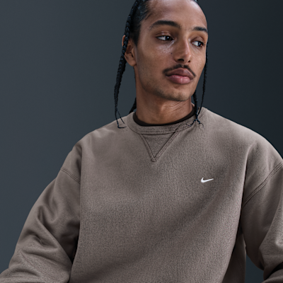 Sudadera de cuello redondo de tejido Fleece para hombre Nike Solo Swoosh