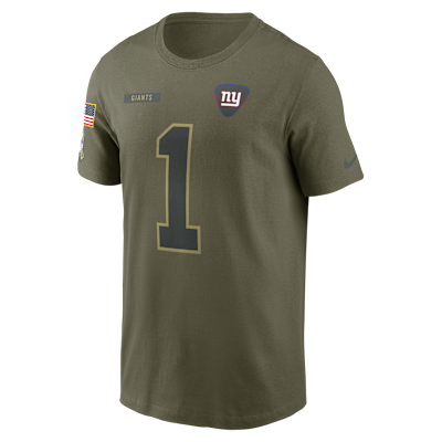 Playera Nike de la NFL para hombre Malik Nabers New York Giants Salute To Service