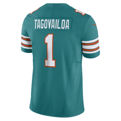 Men's Nike Tua Tagovailoa White Miami Dolphins Vapor Limited Jersey