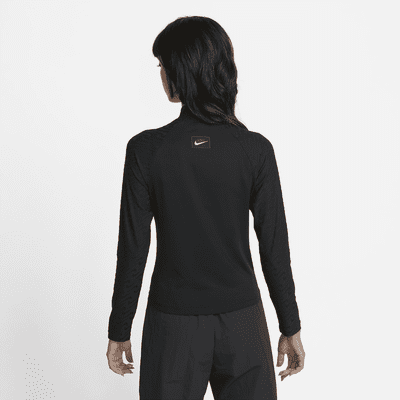 Camiseta de manga larga y cuello alto para mujer Nike Sportswear Icon Clash