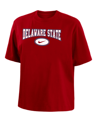 Женская футболка Delaware State Nike College Boxy