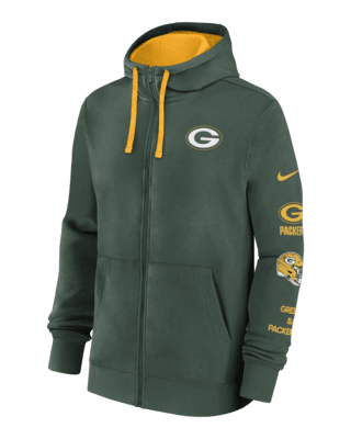 Мужское худи Green Bay Packers Club Nike NFL Full-Zip Hoodie