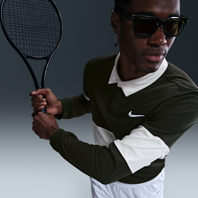 NikeCourt Slam Men's Dri-FIT ADV Long-Sleeve Tennis Polo
