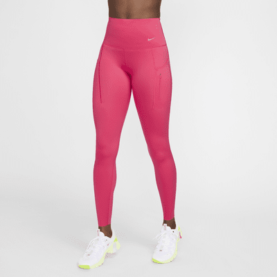 Nike Go Leggings in voller Länge mit Taschen, starkem Halt und hohem Bund für Damen