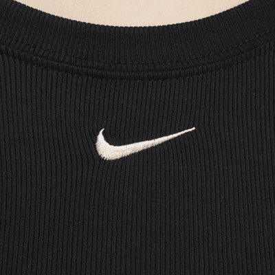 Nike Sportswear Chill Knit Women's Tight Scoop-Back Long-Sleeve Mini-Rib Top