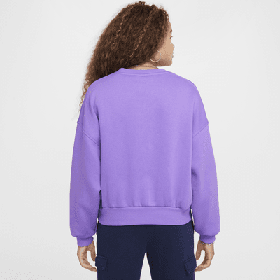 Nike Sportswear Club Fleece Girls' Boxy Crew-Neck Sweatshirt