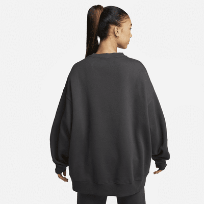 Nike Sportswear Women's Oversized Fleece Crew-Neck Sweatshirt. Nike UK