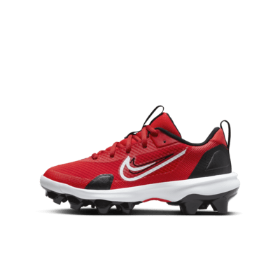 Red nike store baseball cleats youth