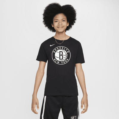 Brooklyn Nets Essential Older Kids' (Boys') Nike NBA Logo T-Shirt