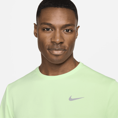 Nike Miler UV hardlooptop met korte mouwen en Dri-FIT voor heren