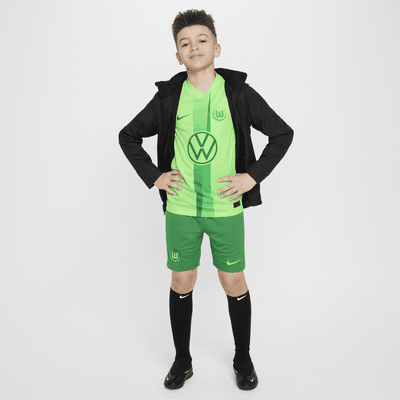 VfL Wolfsburg 2024/25 Stadium Home/Away Nike Replika-Fußballshorts mit Dri-FIT-Technologie (ältere Kinder)