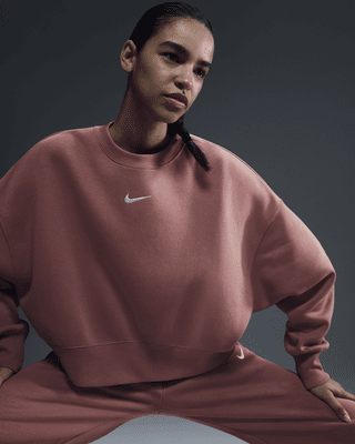 Женский свитшот Nike Sportswear Phoenix Fleece Over-Oversized Crew-Neck