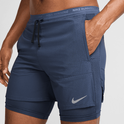 Męskie hybrydowe spodenki do biegania Nike Stride Dri-FIT 13 cm