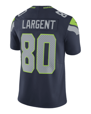 Limited Youth Steve Largent Silver Jersey - #80 Football Seattle Seahawks  100th Season Inverted Legend Size S(10-12)