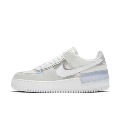 nike air force 1 silver logo