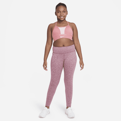 Nike Dri-FIT One Luxe Big Kids' (Girls') High-Rise Leggings (Extended Size)