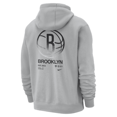 Felpa pullover con cappuccio Brooklyn Nets Club Courtside Nike NBA – Uomo