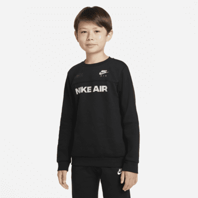 Sudadera de cuello redondo para niño talla grande Nike Air. Nike.com
