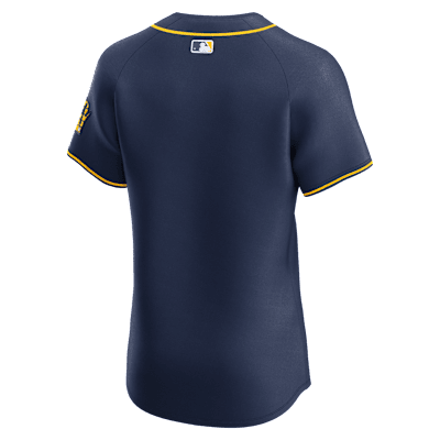 Jersey Nike Dri-FIT ADV de la MLB Elite para hombre Milwaukee Brewers