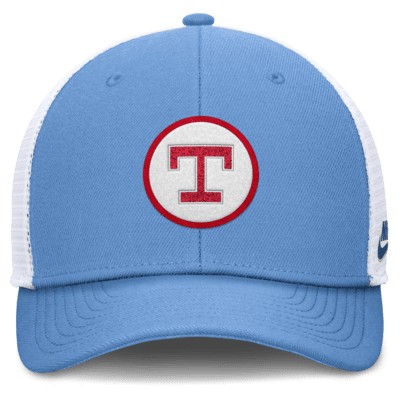 Gorra de rejilla Nike Dri-FIT de la MLB ajustable para hombre Texas Rangers Cooperstown Rise