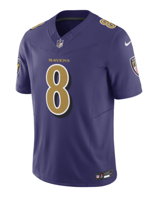 Nike Men's Baltimore Ravens Lamar Jackson Logo Purple T-Shirt