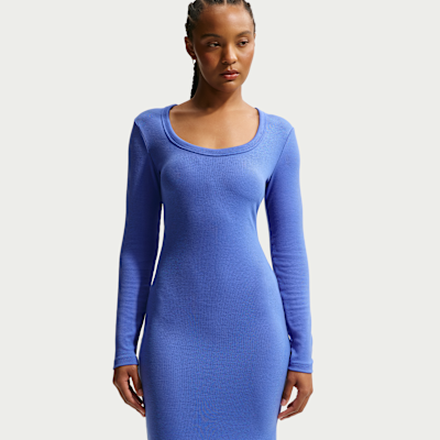 Nike Sportswear Chill Knit Women's Tight Long-Sleeve Midi Mini-Rib Dress