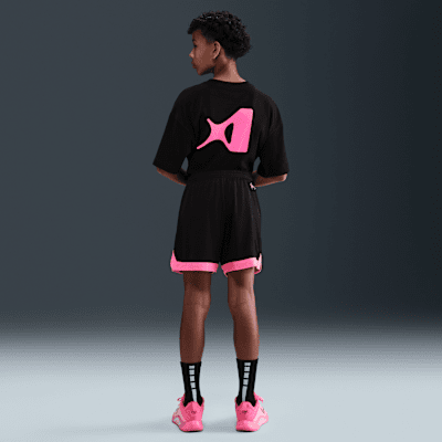 Shorts de básquetbol Dri-FIT para niños talla grande A'ja Wilson