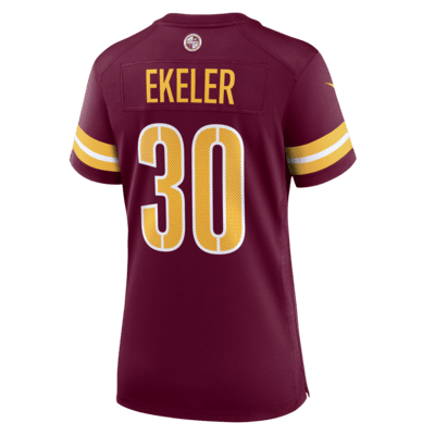 Jersey de fútbol americano Nike de la NFL Game para mujer Austin Ekeler Washington Commanders