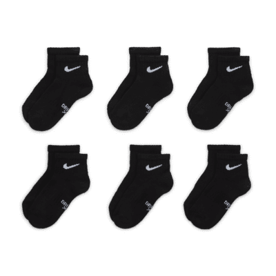 Nike Dri-FIT Performance Basics Little Kids' Ankle Socks (6 Pairs)