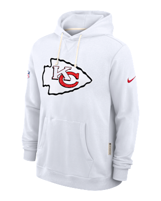 Мужское худи Kansas City Chiefs Initial Home Sideline Nike Dri-FIT NFL Pullover Hoodie