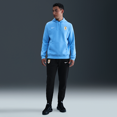 Sudadera de fútbol con gorro sin cierre Nike para hombre Uruguay Club