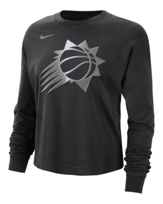 Женская футболка Phoenix Suns Courtside Nike NBA Shine Boxy Long-Sleeve