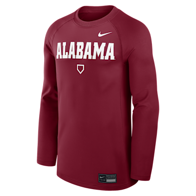 Alabama Dugout Game Time Men's Nike Dri-FIT College Long-Sleeve T-Shirt