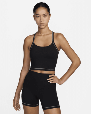 Женские  Nike One Fitted Dri-FIT Cropped Tank Top