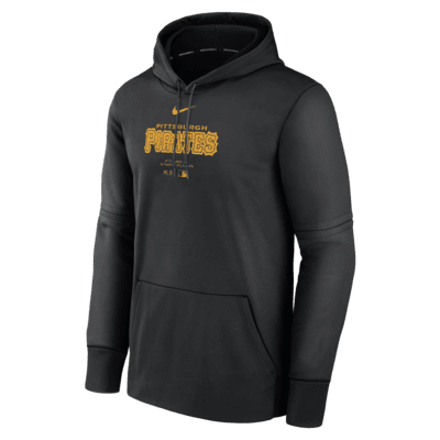 Pittsburgh Pirates Authentic Collection Practice Men's Nike Therma MLB Pullover Hoodie