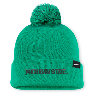 Michigan State Primetime Campus Toned Men's Nike College Cuffed Pom Beanie