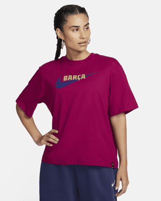 Женская футболка FC Barcelona Nike Soccer Boxy