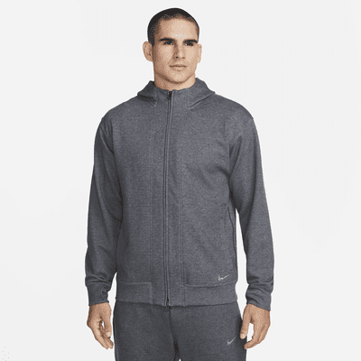 argumento Jardines Dispuesto Nike Yoga Dri-FIT Sudadera con capucha de tejido Fleece con cremallera  completa - Hombre. Nike ES