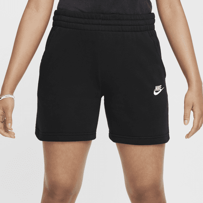 Shorts de French Terry de 5" para niña talla grande Nike Sportswear Club Fleece