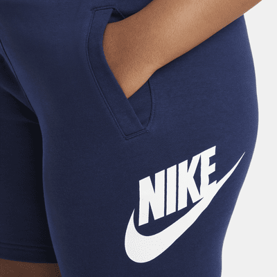 Nike Sportswear Club Fleece frottéshorts til store barn (utvidet størrelse)