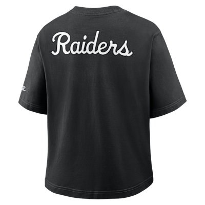 Las Vegas Raiders Rewind Pocket Boxy Women's Nike NFL T-Shirt