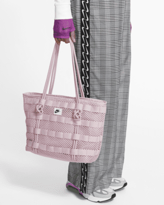 Nike Tote Bag Womens Small Plum Purple Pink Zipper AF1 Air Force Bag ACG S  NEW
