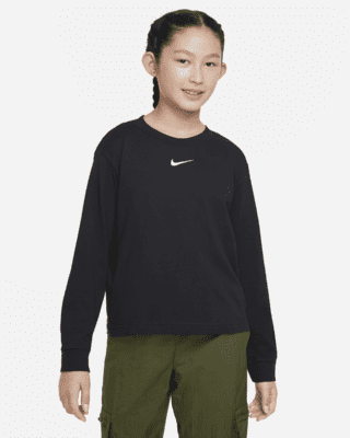 Подростковая футболка Nike Sportswear Essential Big Kids' (Girls') Long-Sleeve