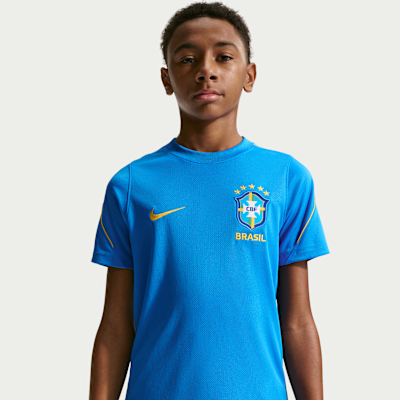 Brazil Strike Big Kids' Nike Soccer Dri-FIT Short-Sleeve Top from Nike - $50