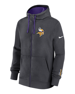 Мужское худи Minnesota Vikings Playbook Page Club Nike NFL Full-Zip Hoodie