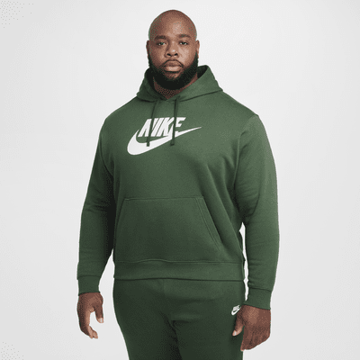 Sudadera con gorro sin cierre con estampado para hombre Nike Sportswear Club Fleece