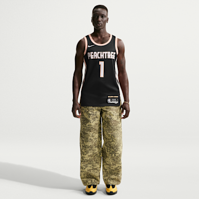 Jalen Johnson Atlanta Hawks City Edition Men's Nike NBA Swingman Jersey